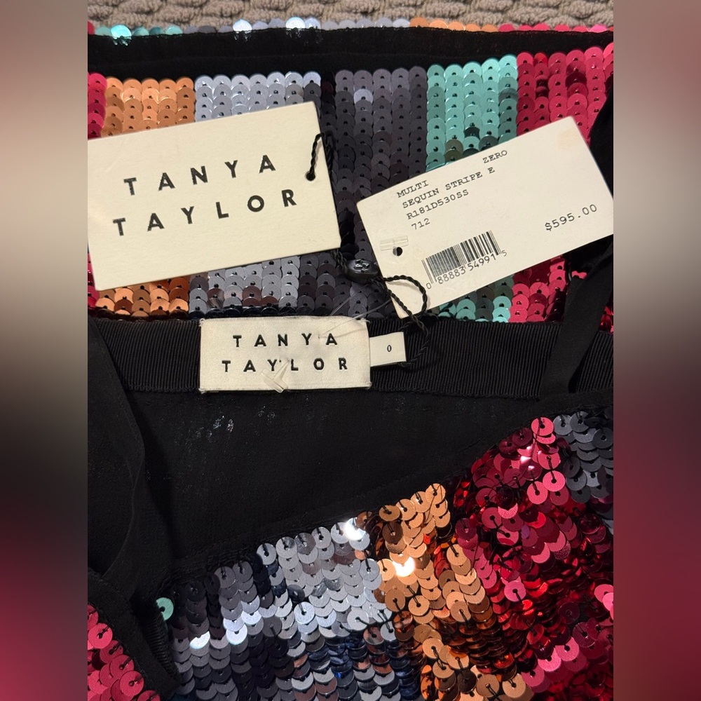 Tanya Taylor Sequin Stripe Erykah Mini Slip Dress - Picture 6 of 9